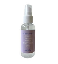 Load image into Gallery viewer, ADRIANNE K Organic Lavender Hand Sanitizer – 2-Pack | 70% Alcohol, Non-Drying, Travel Size (2 fl oz)