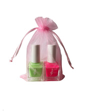 Load image into Gallery viewer, ADRIANNE K Neon Gift Set. Miami Pink &amp; Gaze. Nontoxic. Gel Effect. Fast Drying. Vegan