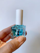 Load image into Gallery viewer, blue base! clear base coat treatment polish to help weak, peeling nails grow.  .51 fl oz. vegan. gluten free