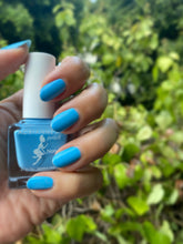 Load image into Gallery viewer, Mykonos – Aqua Blue Non Gel Nail Polish | Vegan, 10-Free, Fast-Drying | ADRIANNE K, .51 fl oz