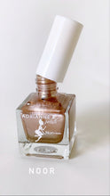 Load image into Gallery viewer, Noor! Shimmer Rose Gold Metallic Nail Polish, Nontoxic, Cruelty Free. Vegan, .51 Fl Oz