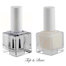 Load image into Gallery viewer, ADRIANNE K Top & Base Duo Set. Strengthening Base Coat and High Shine Top Coat. Nontoxic. Vegan