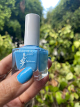 Load image into Gallery viewer, Mykonos – Aqua Blue Non Gel Nail Polish | Vegan, 10-Free, Fast-Drying | ADRIANNE K, .51 fl oz
