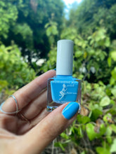 Load image into Gallery viewer, Mykonos – Aqua Blue Non Gel Nail Polish | Vegan, 10-Free, Fast-Drying | ADRIANNE K, .51 fl oz