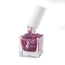 Load image into Gallery viewer, PINK PARTY! ADRIANNE K PINK GLITTER NAIL POLISH. NONTOXIC. KID-SAFE. VEGAN, .51 FL OZ