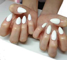 Load image into Gallery viewer, white lace! glossy opaque french manicure white nail polish, nontoxic, 10 free. gel effect, .51 fl oz