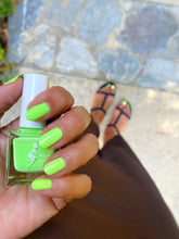 Load image into Gallery viewer, Gaze Neon Green Nail Polish by ADRIANNE K – 10-Free, Vegan, Cruelty-Free, Non-Toxic, .51 fl oz