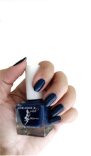 Load image into Gallery viewer, ADRIANNE K- Midnight Blue Nail Polish – Blue Babe | Non-Toxic, Quick Dry, Long-Lasting, Vegan, .51 fl oz