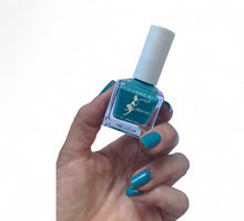 Load image into Gallery viewer, Blulu – Rich Teal Blue Nail Polish | Vegan, 10-Free, Long-Lasting | .51 fl oz – ADRIANNE K