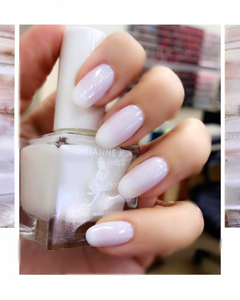 Angelica – Milky White Sheer Nail Polish by ADRIANNE K | Vegan, Cruelty-Free, Non-Toxic, Quick-Dry, High-Shine | 0.51 fl oz