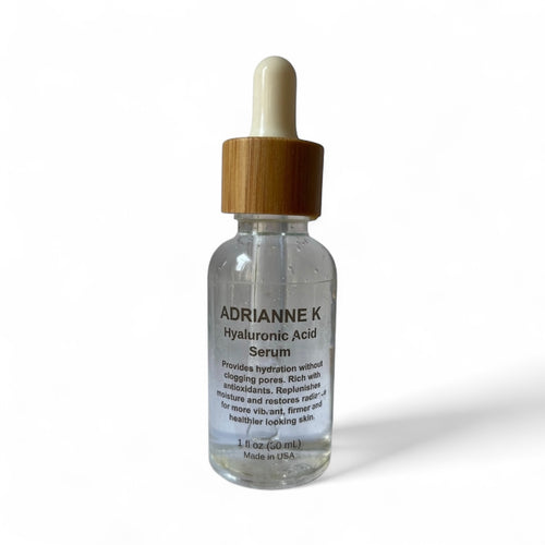 ADRIANNE K Pure Hyaluronic Acid Serum – Hydrating & Elasticity-Boosting Face Serum, 1 fl oz, Vegan & Cruelty-Free