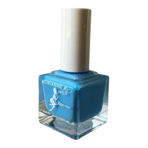 Mykonos – Aqua Blue Non Gel Nail Polish | Vegan, 10-Free, Fast-Drying | ADRIANNE K, .51 fl oz