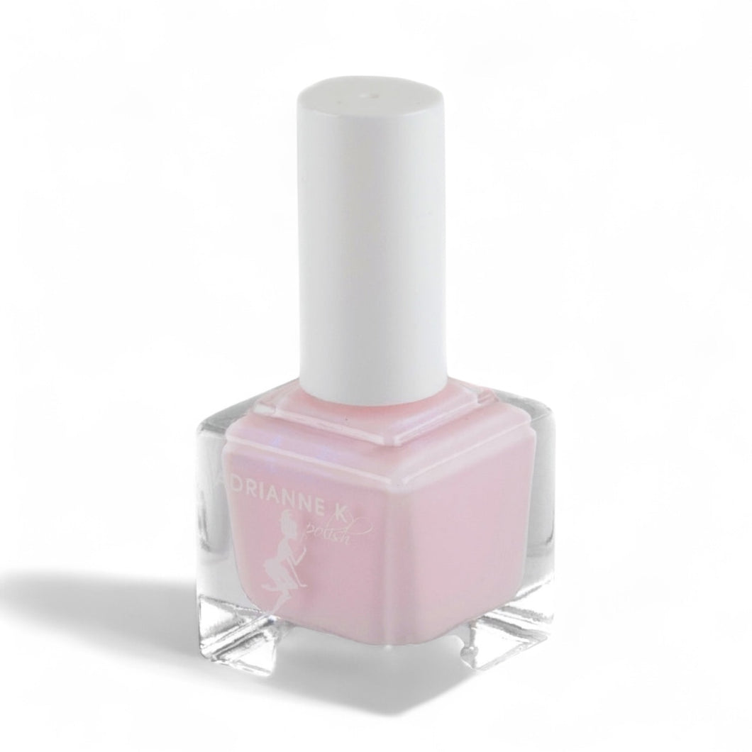Pink Rain – Pearly Sheer Pink Nail Polish | ADRIANNE K | Glossy, Quick-Dry, Vegan, 10-Free, .51 fl oz