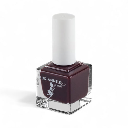 GISELLE – Deep Burgundy Wine Red Nail Polish | 10-Free, Vegan & Long-Lasting by ADRIANNE K, .51 fl oz