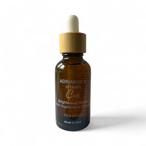 ADRIANNE K Vitamin C Face Serum – Brightening & Anti-Aging with Vitamins C, E & A | Vegan, Cruelty-Free, 1 fl oz (30 mL)