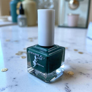 ADRIANNE K Jade – Glossy Dark Green Nail Polish | Vegan, Fast-Drying, Non-Toxic, .51 fl oz