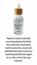 Load image into Gallery viewer, ADRIANNE K Pure Hyaluronic Acid Serum. Boosts your Skin’s Hydration and Elasticity