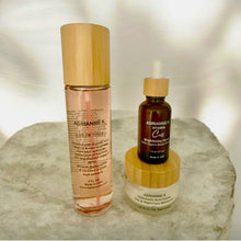 Load image into Gallery viewer, Organic Skincare Trio – Brightening, Vitamin C Serum, Glycolic Toner &amp; Hyaluronic Acid Moisturizer