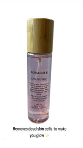 Glyglow! ADRIANNE K Glycolic Acid Face Toner, Enriched with Antioxidants and Certified Organic Fruit Extracts. Vegan, 4 Fl Oz