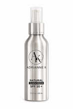 Load image into Gallery viewer, ADRIANNE K Sheer Mineral Sunscreen Spray SPF 30 | Non-Nano Titanium Dioxide | Travel Size, 3.3 fl oz