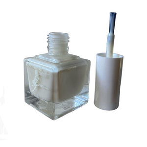 ADRIANNE K “Angelica” Milky White Sheer Nail Polish | Quick-Dry | High-Shine Finish | 0.51 fl oz