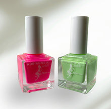 Load image into Gallery viewer, ADRIANNE K Neon Gift Set. Miami Pink &amp; Gaze. Nontoxic. Gel Effect. Fast Drying. Vegan