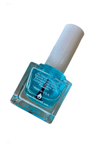blue base! clear base coat treatment polish to help weak, peeling nails grow.  .51 fl oz. vegan. gluten free