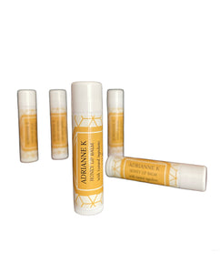 ADRIANNE K Natural Lip Balm, Chapstick. Organic Moisturizer for Dry or Chapped Lips. Cruelty Free