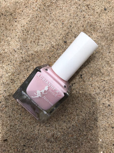 out of stock-tease! opaque, glossy soft pink nail polish, .51 fl. oz. quick dry. nontoxic, safer for pregnancy.