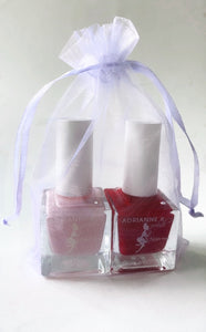 ADRIANNE K Red+Pink Love Duo Set. Your Hotness & Tease! Quick Dry. Durable. Nontoxic. Valentines Day Edition