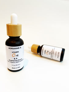 adrianne k skin brightening vitamin c face serum, anti-aging antioxidants, c, e, & a. vegan. cruelty free., 1 fl oz( 30 ml)
