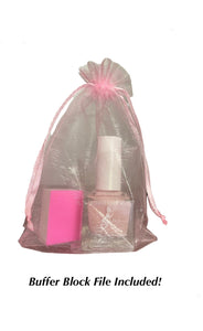 Pink Rain! Nontoxic Glossy Pearly Sheer Pink, .51 Fl Oz High Shine. Quick Dry. Durable. Gel Effect.
