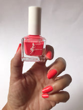 Load image into Gallery viewer, Wild Orange! Bright Orange Nail Polish with A Hint of Pink, .51 Fl. Oz. Glossy Finish. Cruelty Free