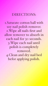 adrianne k soy+lavender nail polish remover, natural & 100% effective, 4 fl oz (118 ml) non-acetone. non-acetate. vegan