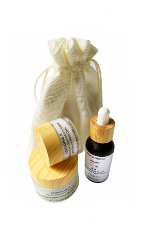 Skin Care Gift Set for Mom, Girlfriend or Wife! Moisturizer, Eye Cream & Vitamin C Serum. For All skin Types. Made With Organic Ingredients