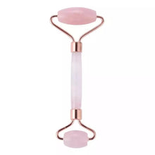 Load image into Gallery viewer, Rose Quartz Face Roller/ At Home Facial Tool. Anti-aging, Soothing, Reduces Skin Puffiness.