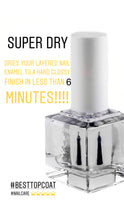 Load image into Gallery viewer, Super Dry! Quick Dry Top Coat Nail Polish by ADRIANNE K. Nontoxic. Long Lasting. Chip Resistant, .51 Fl Oz